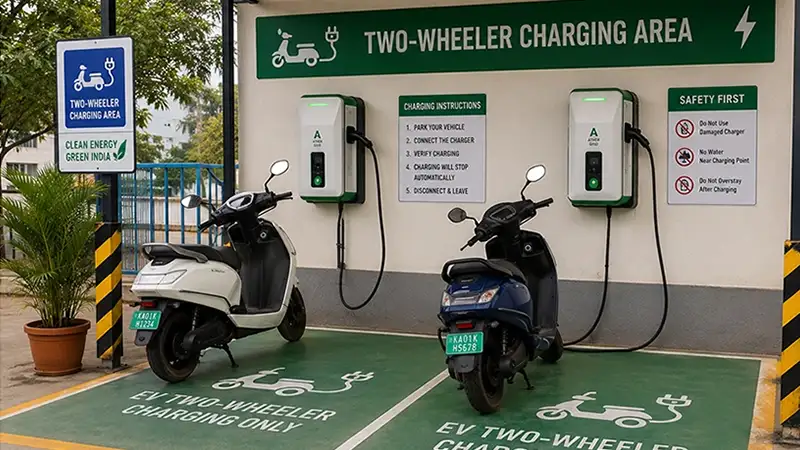 Two-Wheeler Charging Area