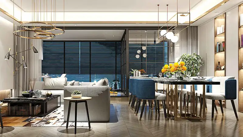 Dining & Living Area