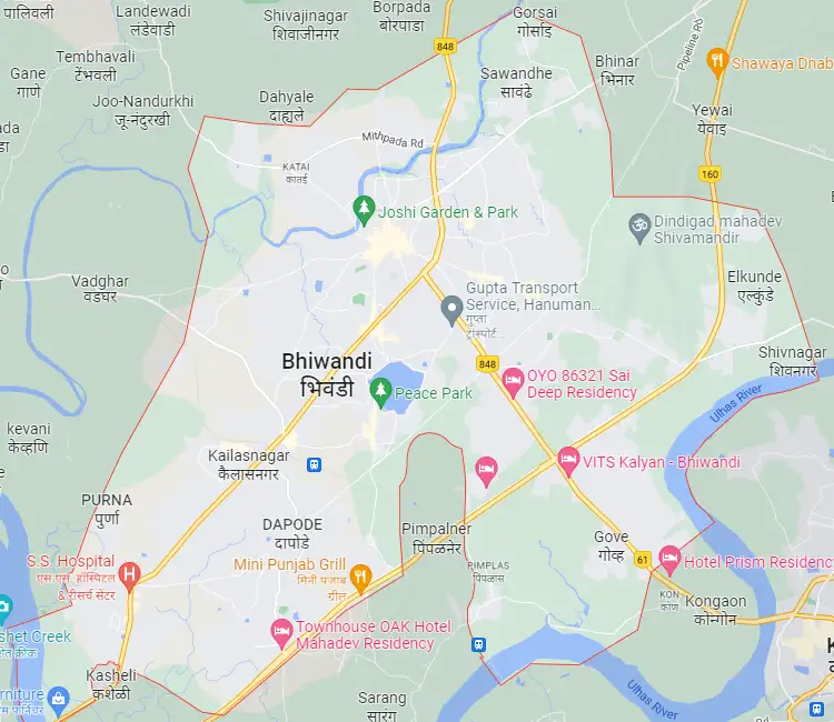 Bhiwandi Location Map