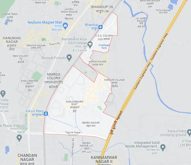 Kanjurmarg East Location Map