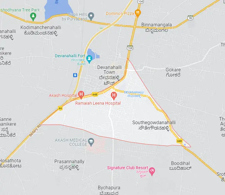 Devanahalli Location Map