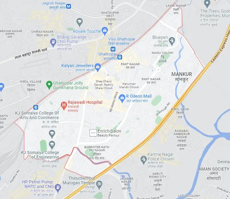 Ghatkopar East Location Map