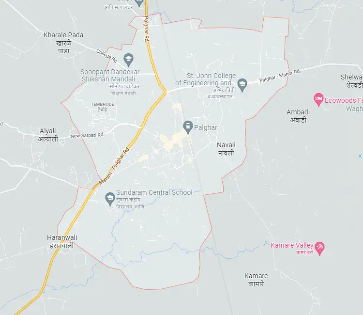 Palghar Location Map