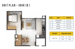 1 BHK (B)