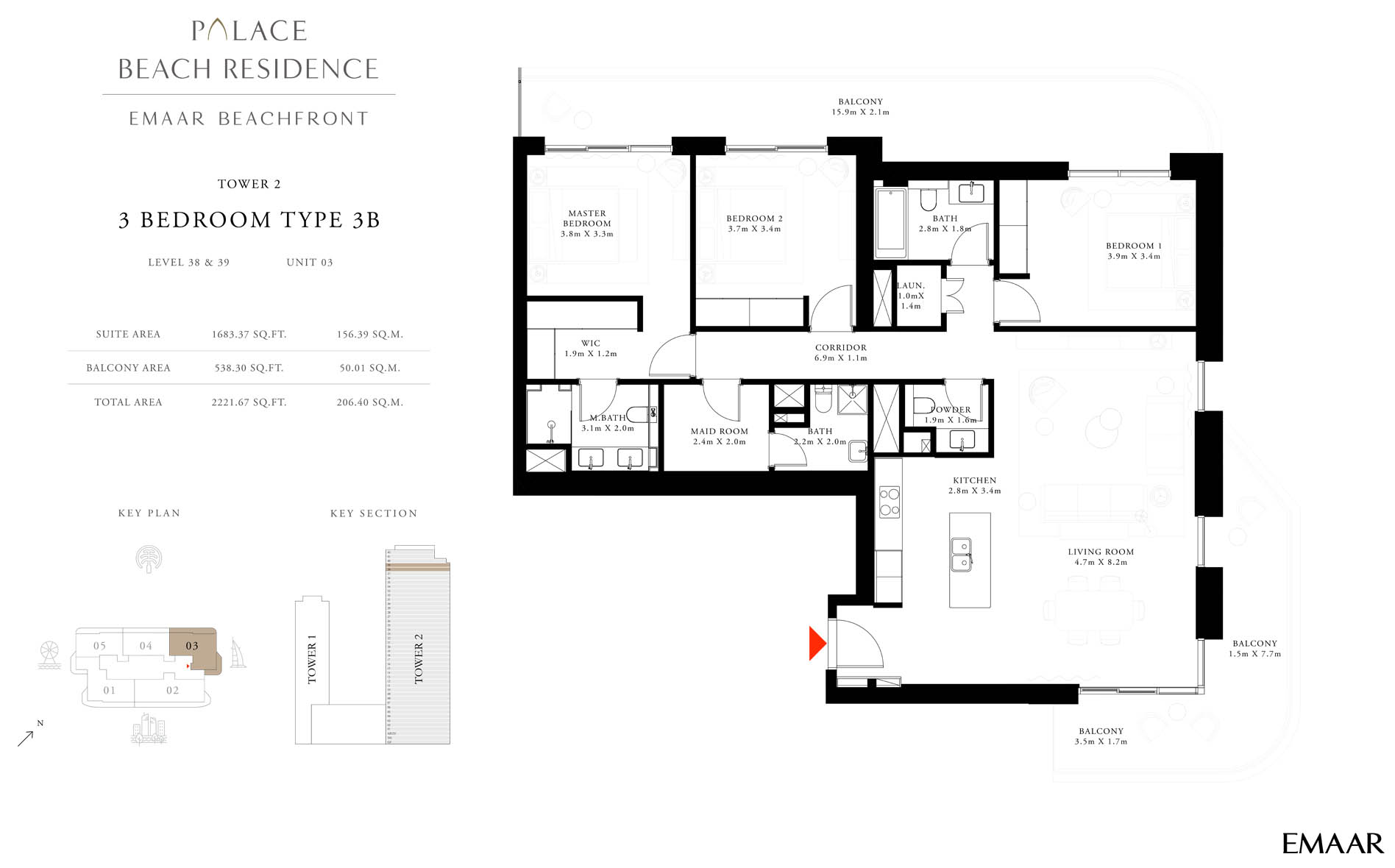 Type 3B, Unit 3, Level 38 & 39