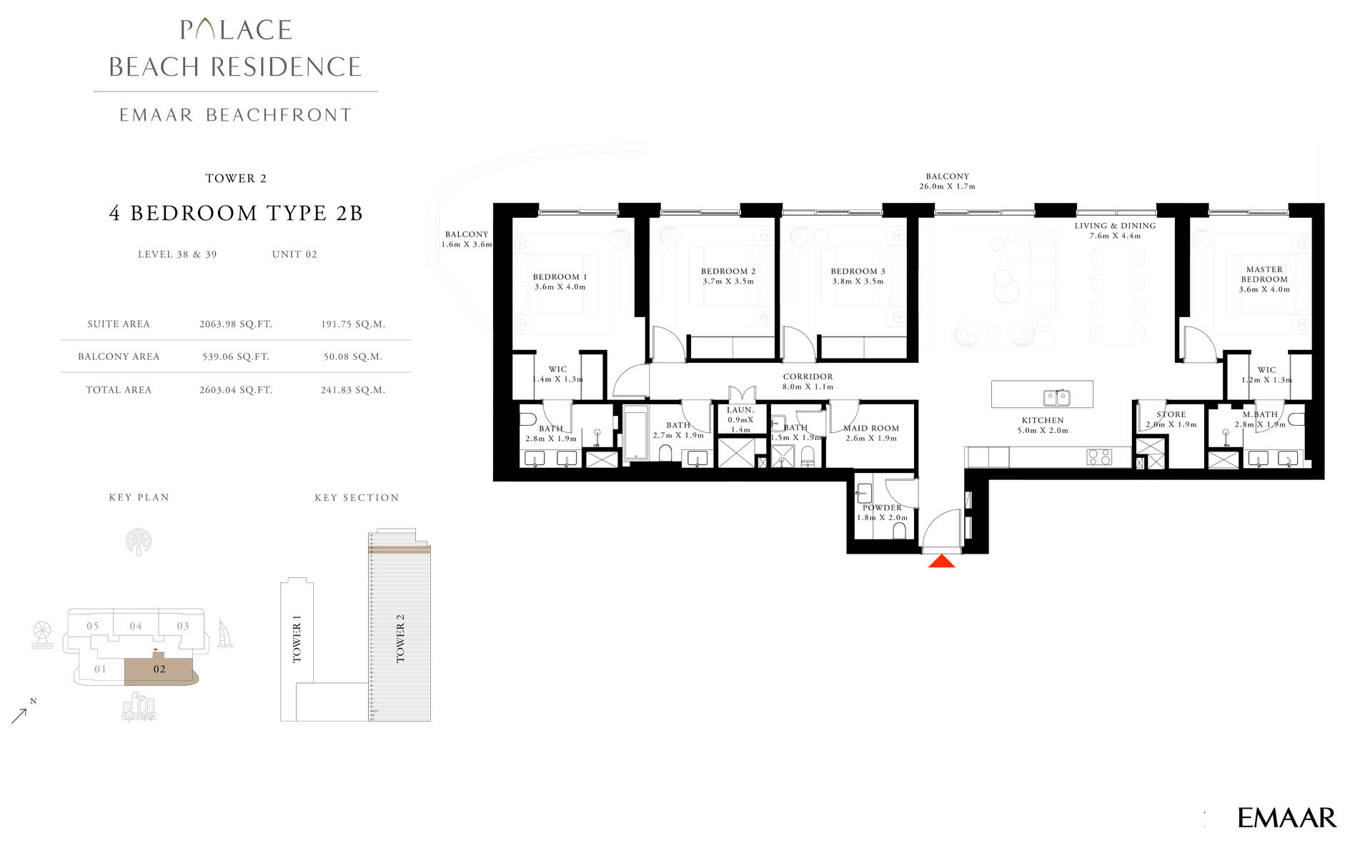 Type 2B, Unit 2, Level 38 & 39