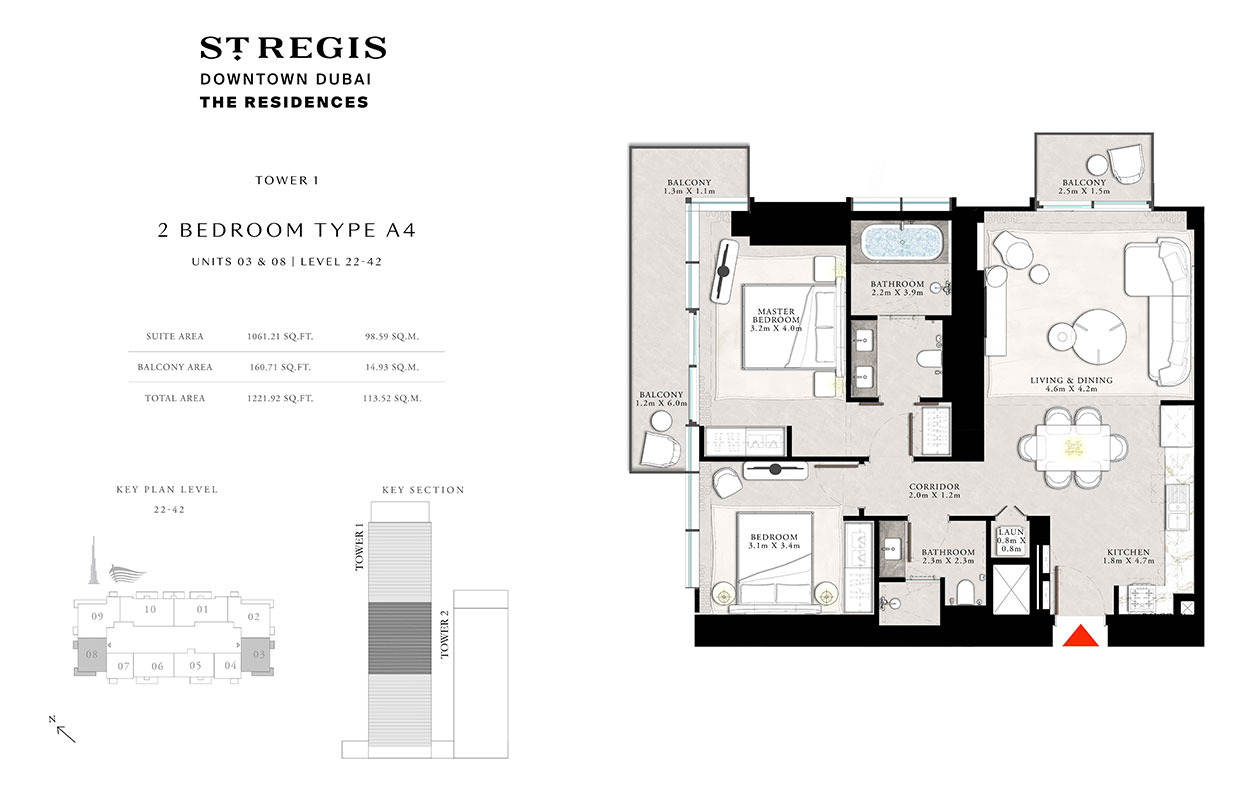 Type A4, Unit 03 & 08, Level 22-42