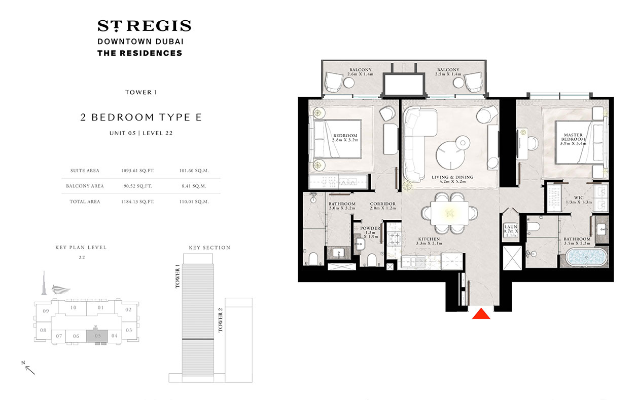 Type E, Unit 05, Level 22
