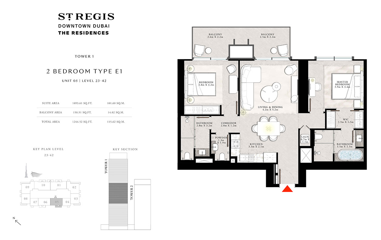 Type E1, Unit 05, Level 23-42