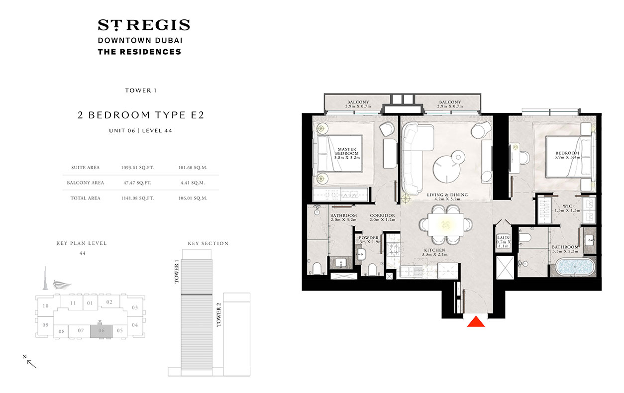 Type E1, Unit 06, Level 44