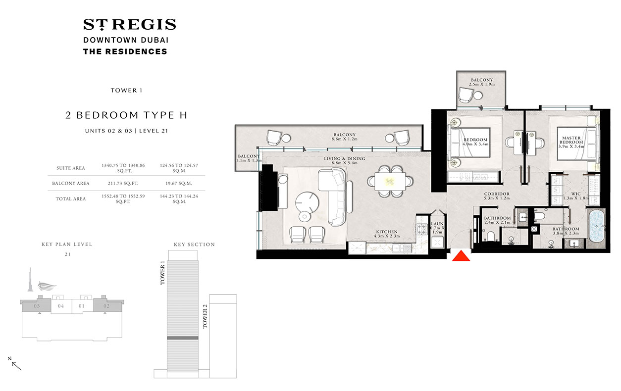 Type H, Unit 02 & 03, Level 21