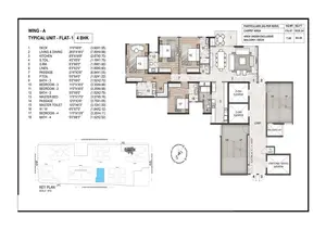 Wing A, Typical Unit, Flat 1