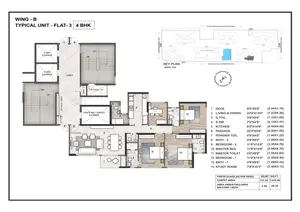 Wing B, Typical Unit, Flat 3