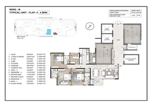 Wing B, Typical Unit, Flat 4