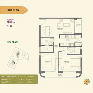 2 BHK-A, T1-02