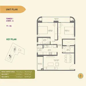 2 BHK-A, T1-06