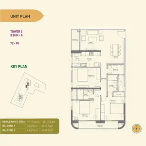 3 BHK A, T2-05