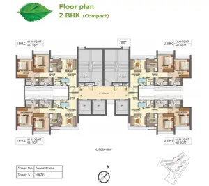 2 BHK (Compact), 2 BHK C, HAZEL