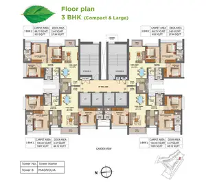 3 BHK, MAGNOLIA