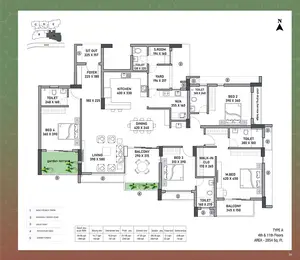 Type A1, 4th & 11th Floors