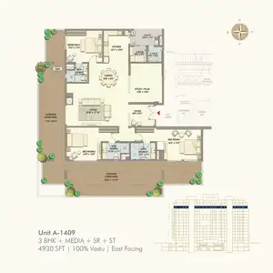 Unit A-1401 (East Facing)