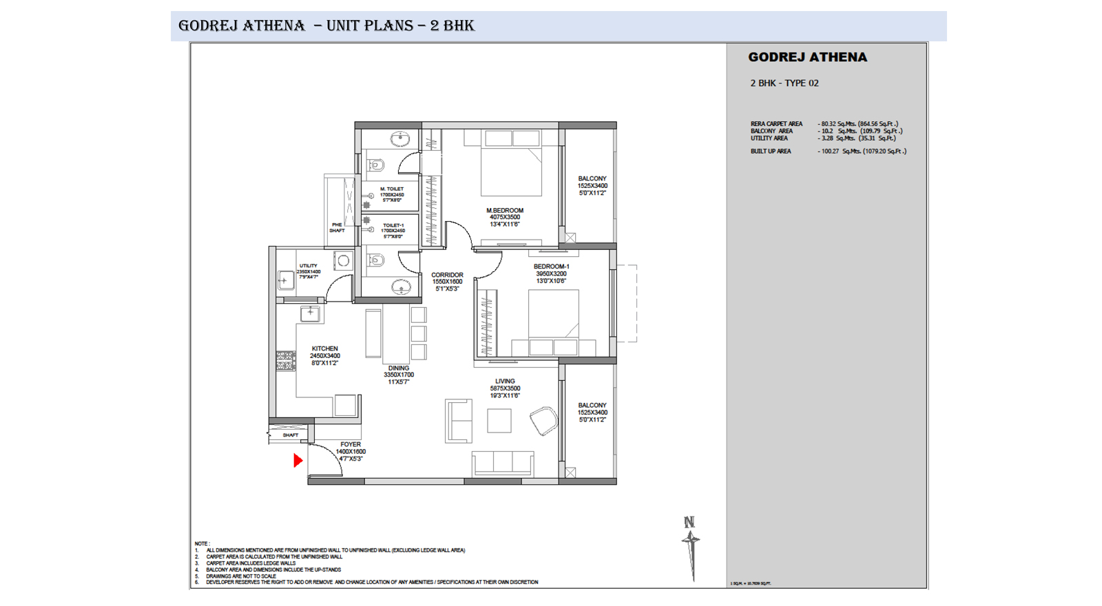 Godrej Athena Apartments Floor Plans - Bengaluru