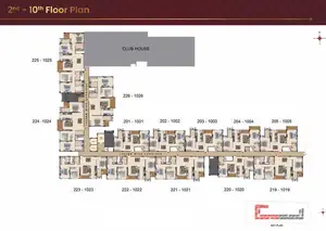 2nd To 10th Floor Plan