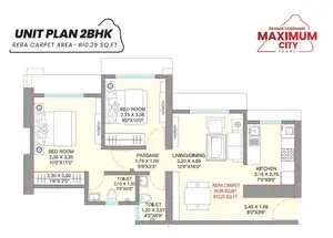Unit Plan 2 BHK