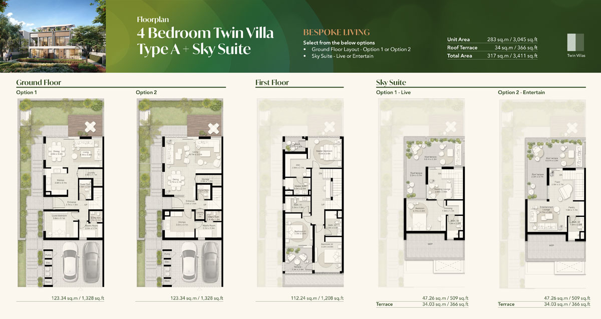 Twin Villa, Type A, Sky Suite