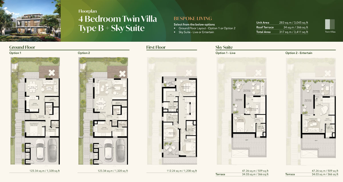 Twin Villa, Type B, Sky Suite