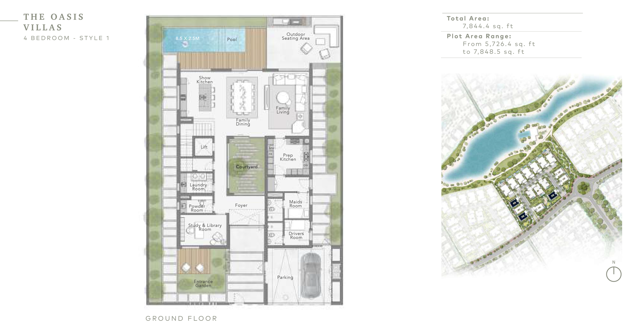The Oasis Villas, Style 1, Ground Floor
