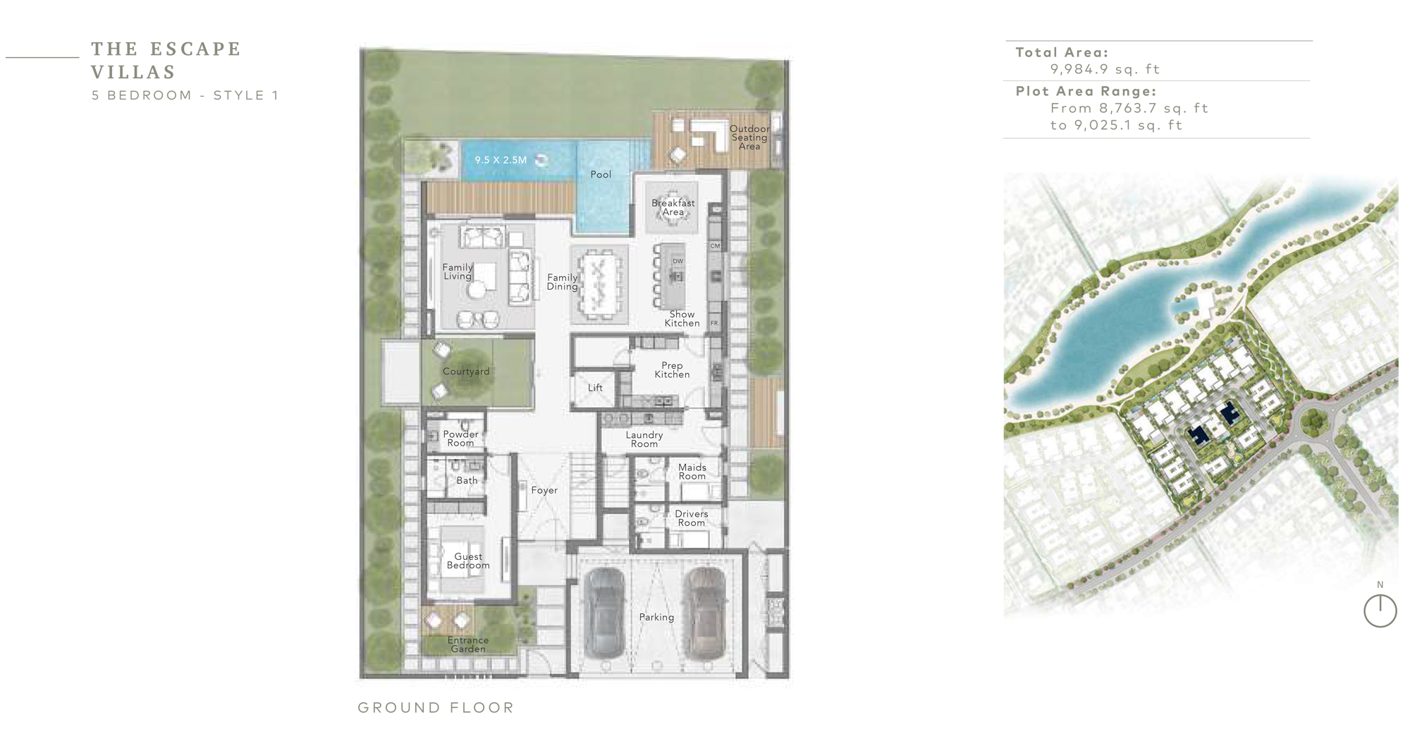 The Escape Villas, Style 1, Ground Floor