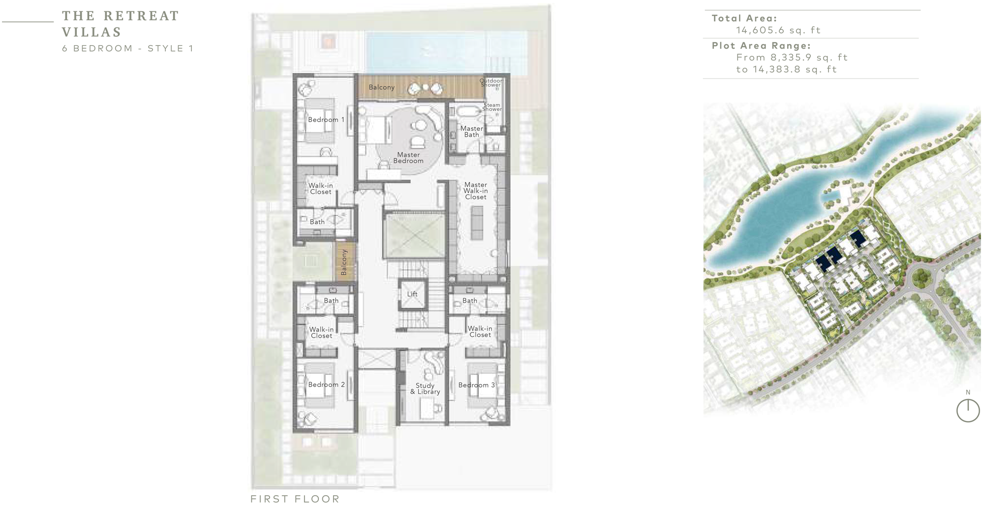 Retreat Villas, Style 1, First Floor