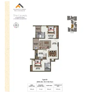 Type D1, 4th, 7th & 10th Floor