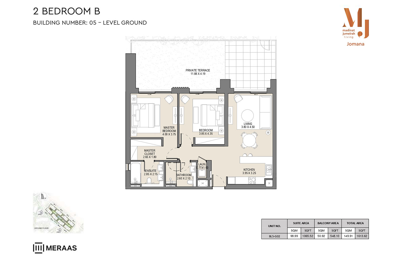 Type A, Level Ground, Unit BL5-G02