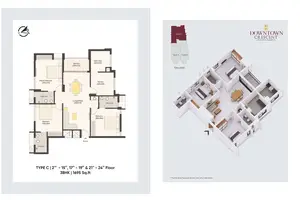 Type C, 2nd To 15th, 19th & 21th To 24th Floor