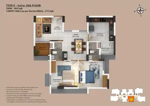 Type F, 3rd To 10th Floor