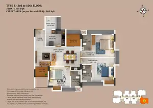 Type E, 3rd To 10th Floor