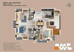 Type H, 3rd To 10th Floor