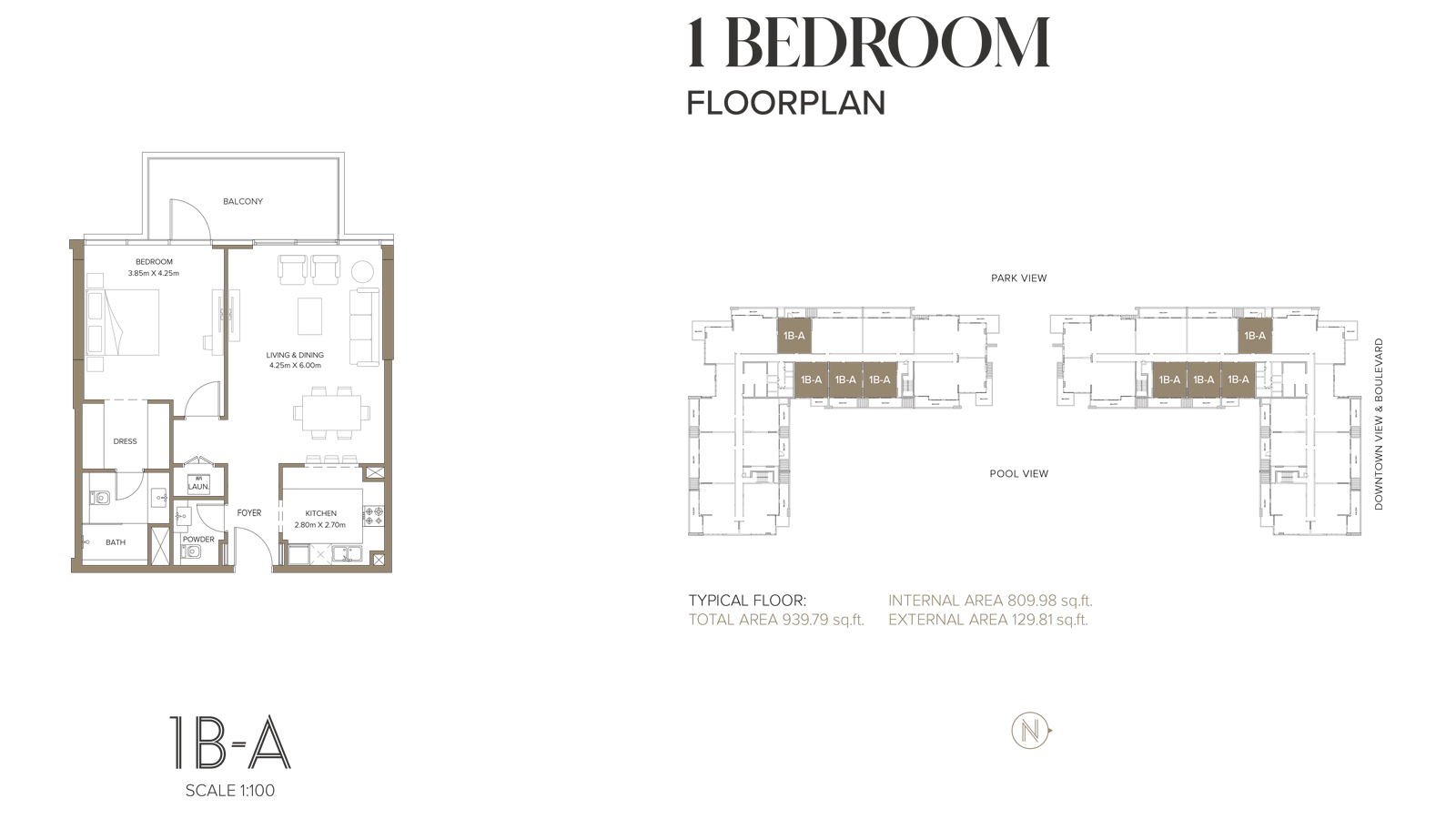 1 Bedroom, A