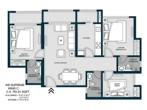 2 BHK Supreme Wing C