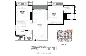 Unit Plan - 2 BHK