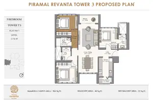 Tower T3, Flat No 7