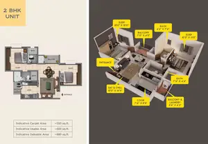 2 BHK Unit