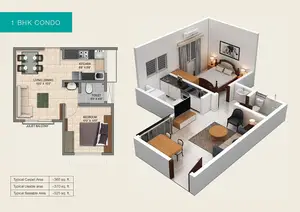 1 BHK Condo