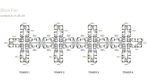 Block Plan, Level-5,9,17,25,33
