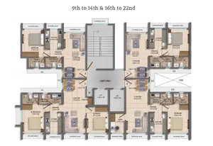 9th to 14th & 16th to 22nd