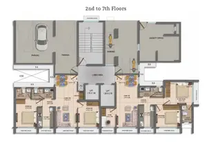 2nd to 7th Floors