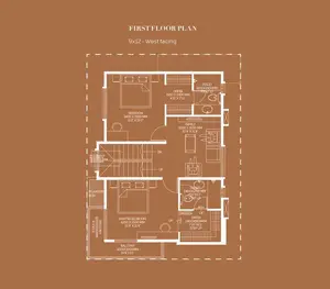 First Floor Plan, 9x12-West Facing