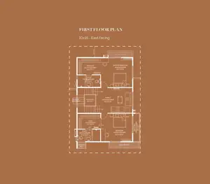 First Floor Plan, 10x15-East Facing